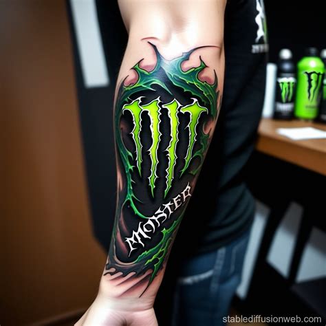 Monster Energy Tattoo