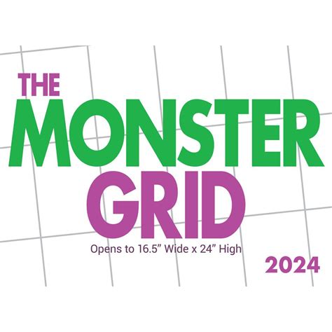 Monster Grid Calendar 2024