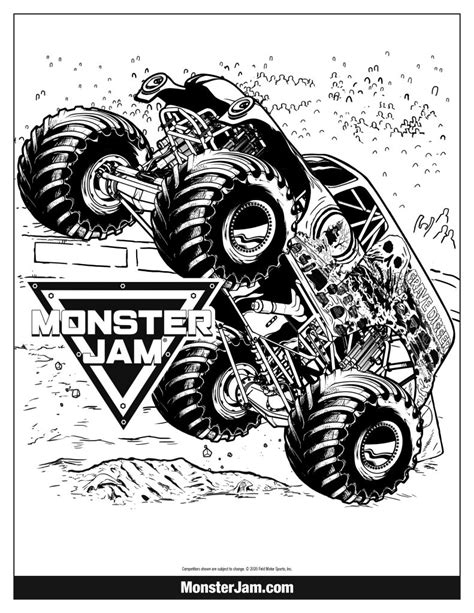 Monster Jam Coloring Pages