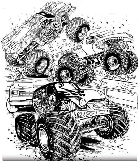 Monster Jam Coloring Pages Free