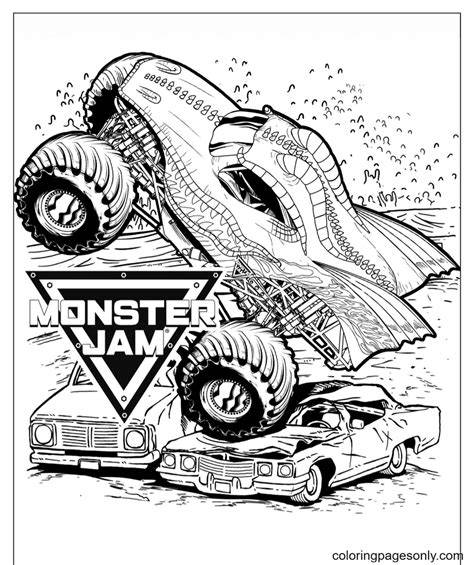Monster Jam Dragon Coloring Pages