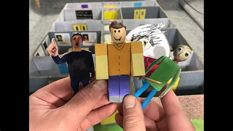 Monster School: Baldi\'s Basics VS Roblox. Cardboard game. DIY 