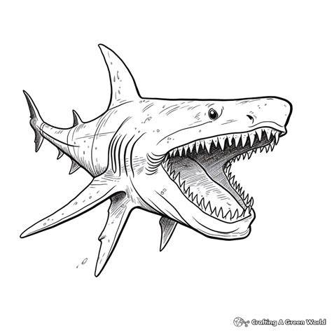Monster Shark Coloring Pages