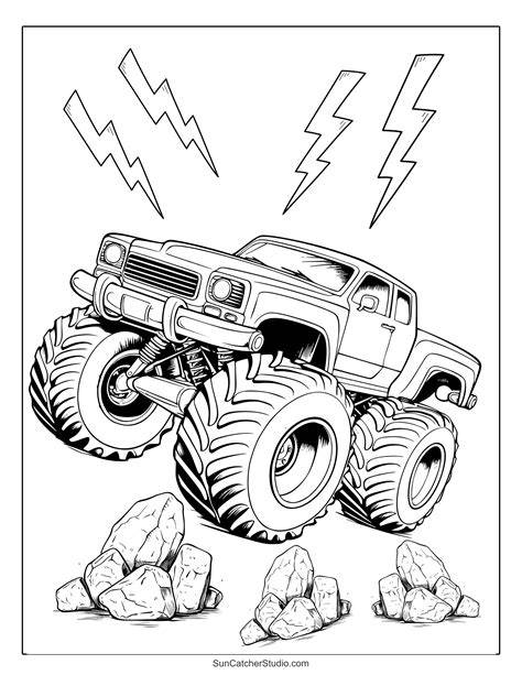 Monster Trucks Coloring Pages Free