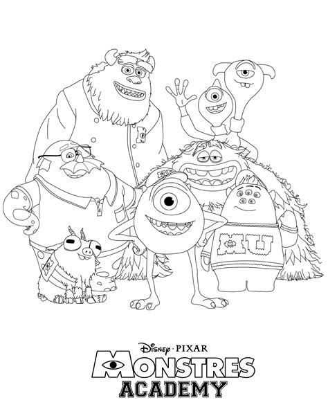 Free Monsters University Coloring Home