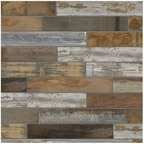 MARAZZI Montagna Wood Weathered Brown 6 in. x 24 in. Porcelain Floor and Wall Tile (14.53 sq. ft