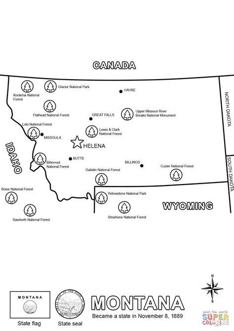 Montana Coloring Page