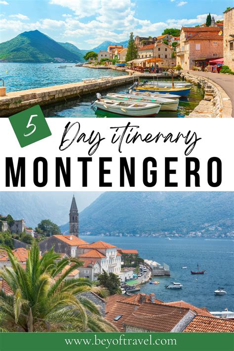 Montenegro itinerary