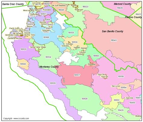 Monterey Park Zip Code Map Map