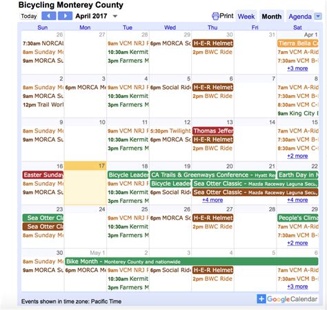 Monterey Calendar Of Events