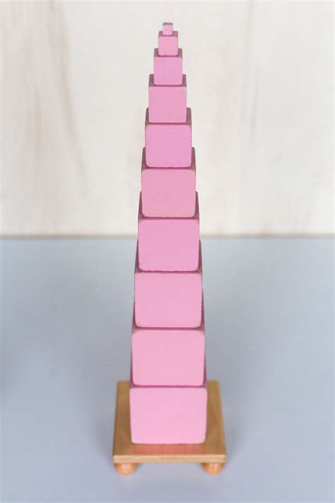 Montessori Pink Tower Printable