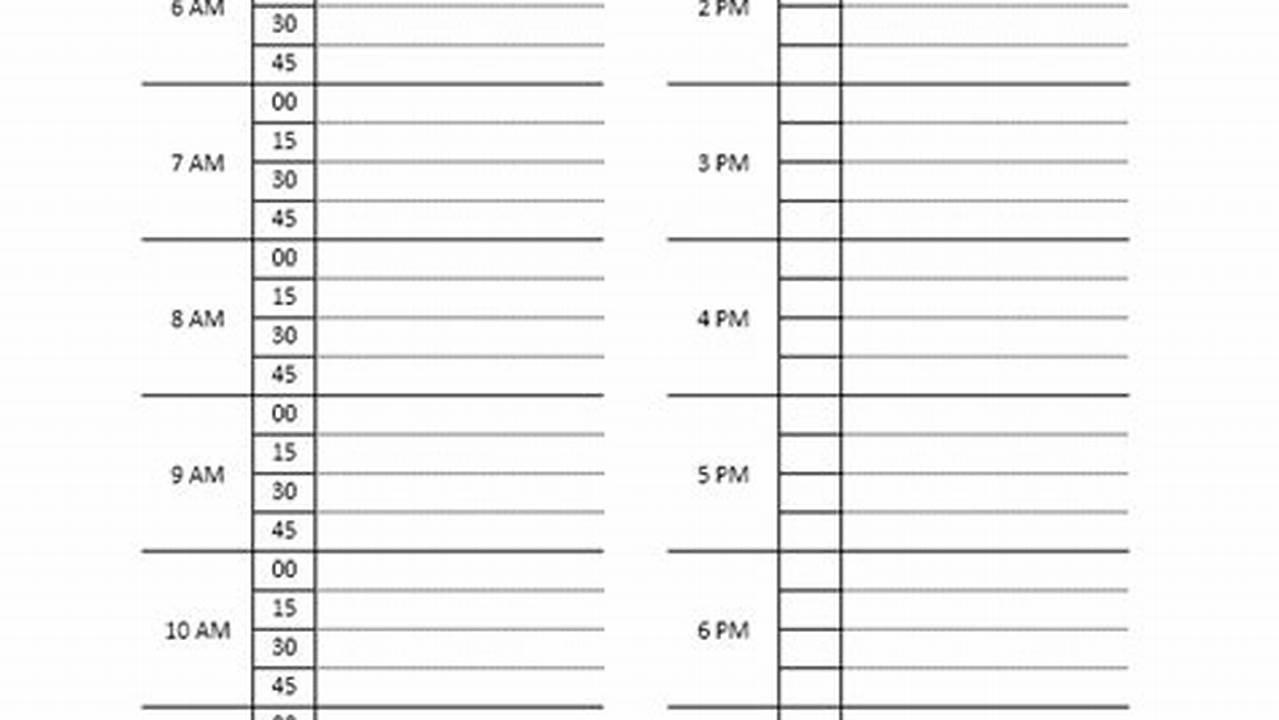 Monthly Appointment Calendar Template 2024