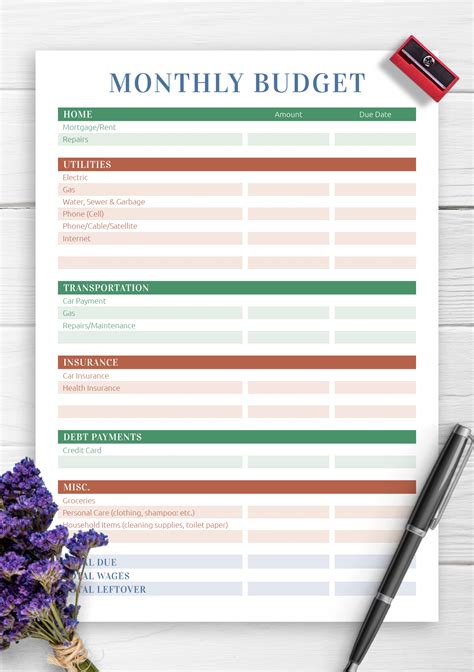 10+ Simple Budget Planner