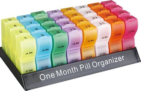 Effortlessly Organize Your Medications with Our Monthly Pill Organizer