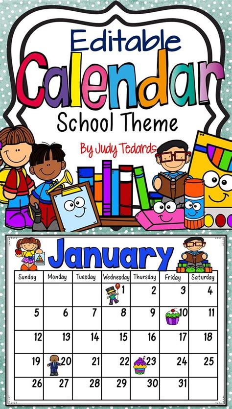 Monthly Themes For Calendar