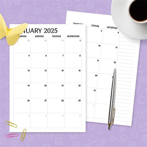 Printable Calendar Empty / Blank Calendar Template Free Printable Blank Calendars / Blank