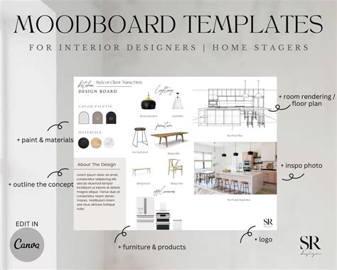 Mood Board Template For Interior Design