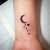 Moon And Star Wrist Tattoos