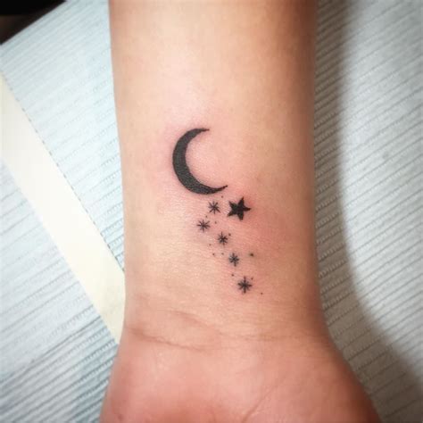 Get Inspired For Moon And Star Wrist Tattoo Best Tattoo