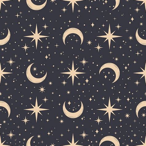 Moon And Stars Pattern