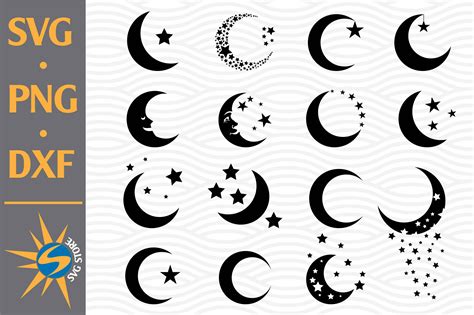 Download Moon Bundle Silhouettes Easy Edite