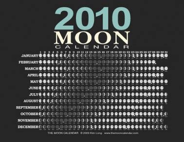 Moon Calendar 2010