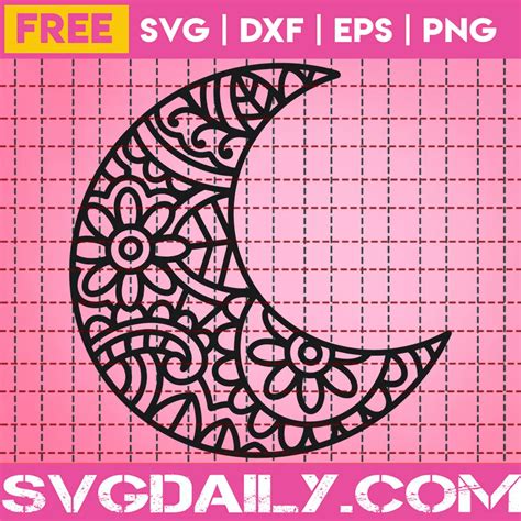 Download Moon Mandala Svg Free - 284+ SVG File Cut Cricut Files