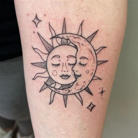 Moon Sun Tattoo Designs