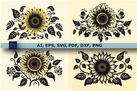 Download Moon Sunflower Bundle for Cricut Machine
