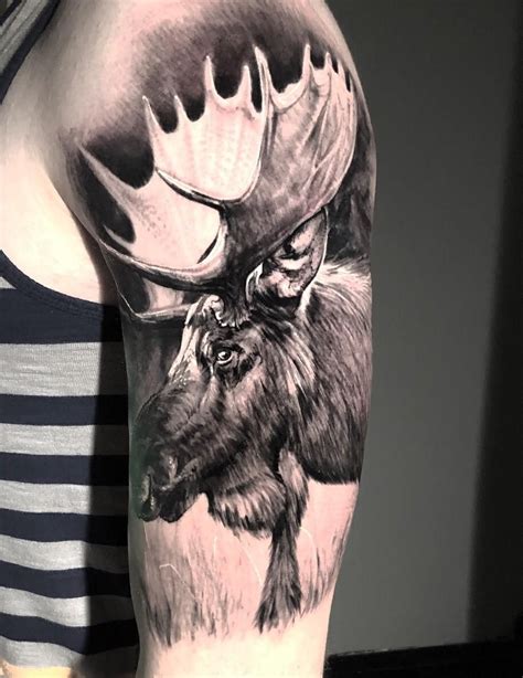 Pin by Anne Fecteau Wood on tattoos i like Moose tattoo