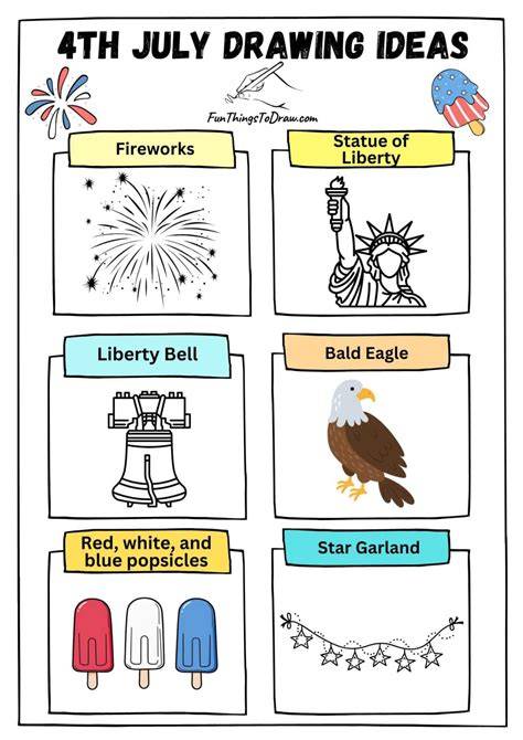 More Advanced Fourth of July Drawing Ideas
