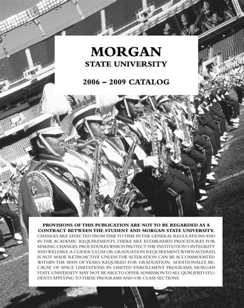 Morgan State Catalog