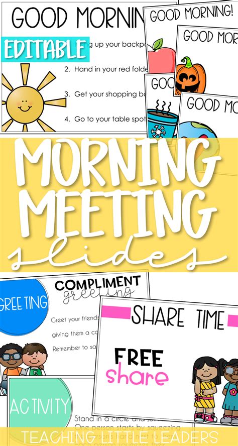 Morning Meeting Slide Template