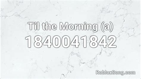 Morning Run Roblox ID - Roblox Music Code - YouTube
