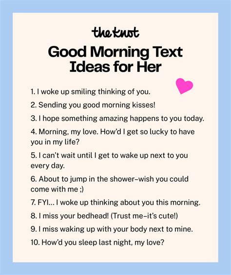 Morning Texts For Her