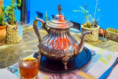 Moroccan mint tea in Chefchaouen
