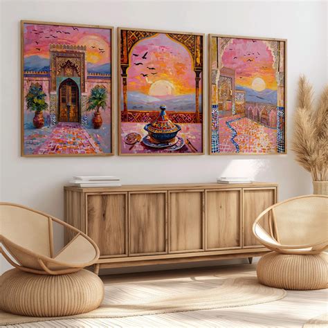 Moroccan sunset canvas