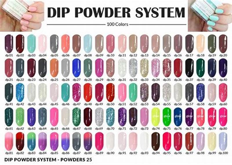 Morovan Dip Powder Color Chart With Numbers