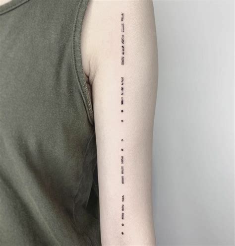 Morse Code Tattoo Ideas