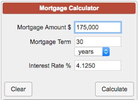 Mortgage Calculator Java