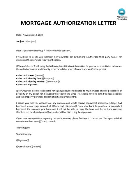 Mortgage Letter Templates In 2023
