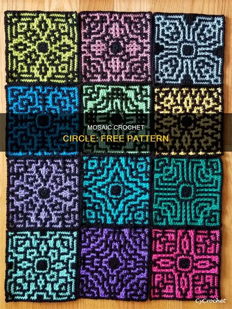 Mosaic Crochet In The Round