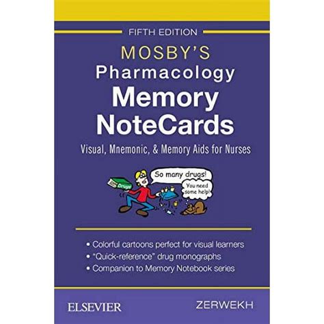 Mosby's Pharmacology Memory NoteCards - E-Book: Visual Mnemonic And Memory Aids For Nurses