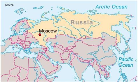 Moscow In World Map