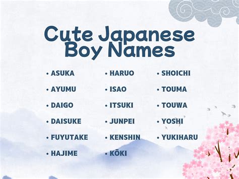 Most Beautiful Japanese Boy Names