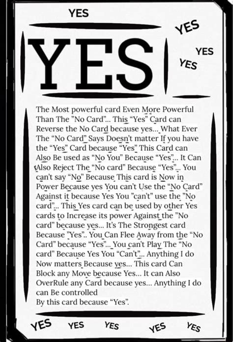 Most Powerful No U Card