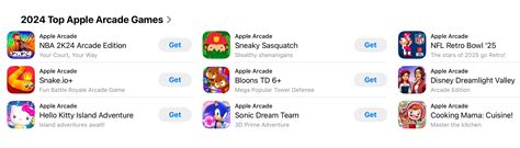 Most downloaded Apple Arcade games