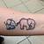Mother Daughter Elephant Tattoos