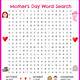 Mother's Day Printable Word Search