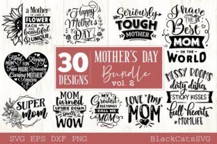 Download Mother's Day Bundle 30 Designs Vol 2 Files DXF Files